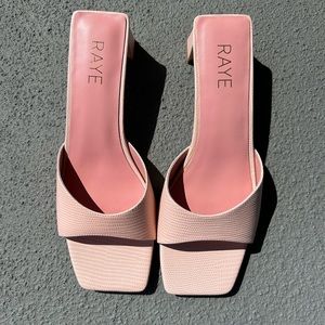 RAYE Baby Pink Kitten Heels. Size 7.5